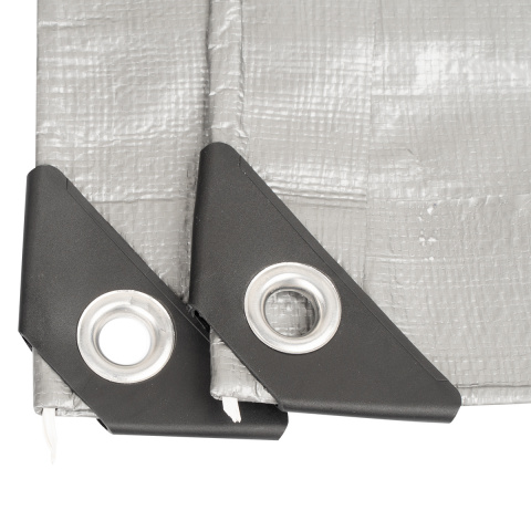 Plachta Procraft ST6x8 200g/m2 nepromokavá s oky 6x8 m stříbrná | ST6x8